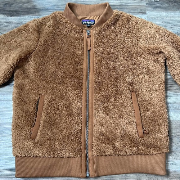 Patagonia Los Gatos Bomber Jacker Brown Fleece sz L large - Picture 3 of 8
